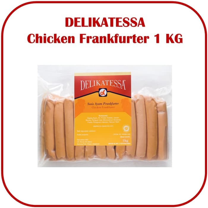 DELIKATESSA Chicken Frankfurter Sosis Ayam Frankfurter Horeca Halal