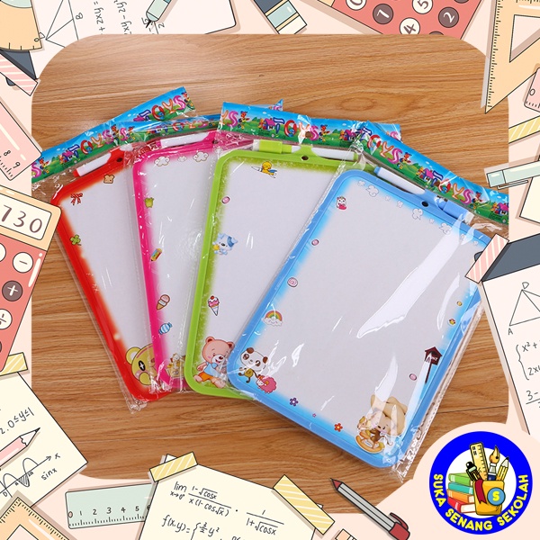 

Papan Tulis Mini 16x20cm / Colurful White Board AT0003