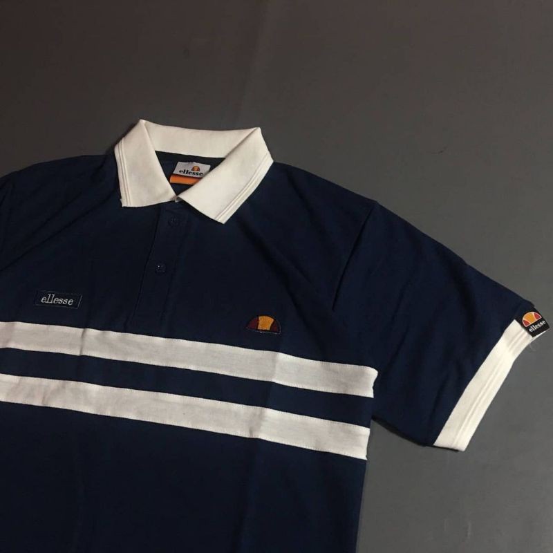 Kaos polo Ellesse remini Logo Embroidery computer
