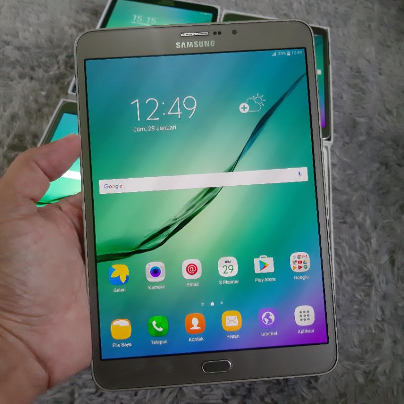 Samsung tab S2 8inch 3/32gb SM-T715y second perfect warna gold