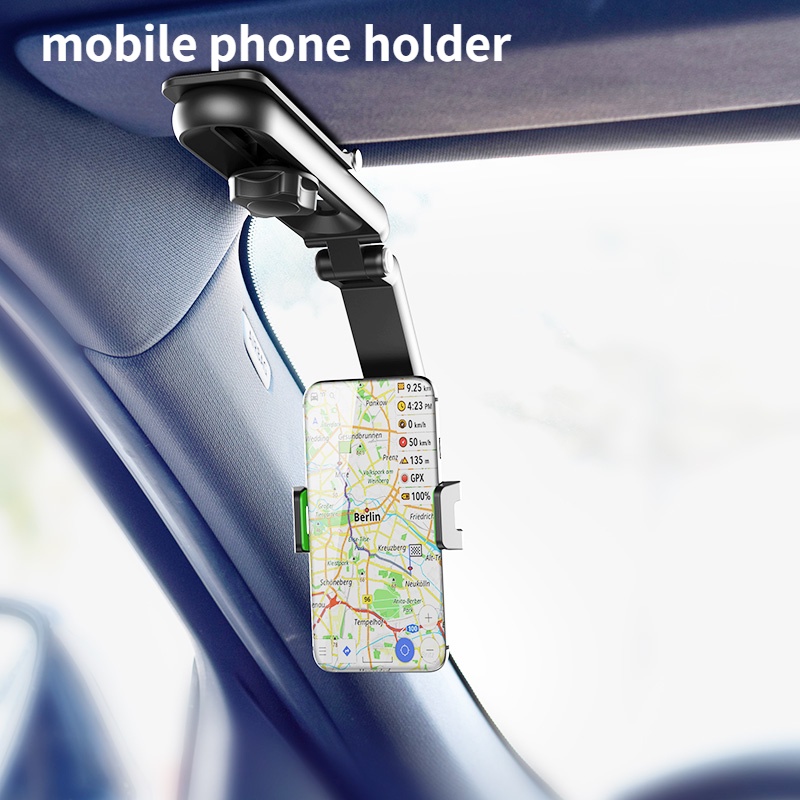 Holder Handphone Multifungsi Dapat Berputar 360 Derajat Untuk Sun Visor Mobil ° Stand Holder Smartphone Universal Bisa Diputar Untuk Sun Visor Mobil