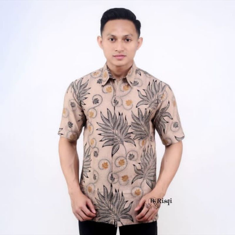 Batik Pangeran-KEMEJA BATIK LENGAN PENDEK KATUN PRIMA MURAH MERIAH SERAGAMAN NO LUNTUR COD