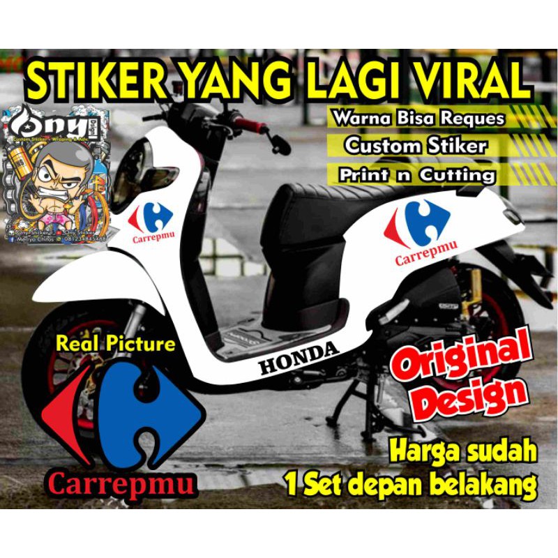 STIKER SCOOPY PLESETAN CAREFOUR