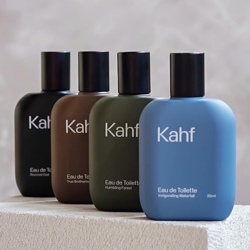 KAHF Revered Oud Eau De Toilette Indonesia / Parfum Pria 35ml 100ml / Humbling Forest True Brotherhood Invigorating Waterfall Saffron / Parfume Perfume EDT EDP / Skincare Body Care Hair Deodorant / Face Wash Serum Cream Sunscreen Mask / Man Cowo Paket Set