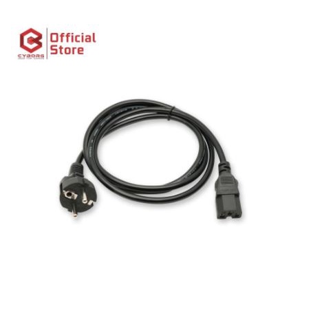 Kabel power supply psu pc cyborg 1.5m 0.75mm - Cable power cord to c13 1.5 meter for cpu monitor