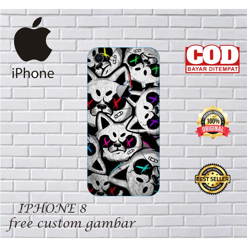 GARSKIN/STICKER HANDPHONE IPHONE 8 CUSTOM