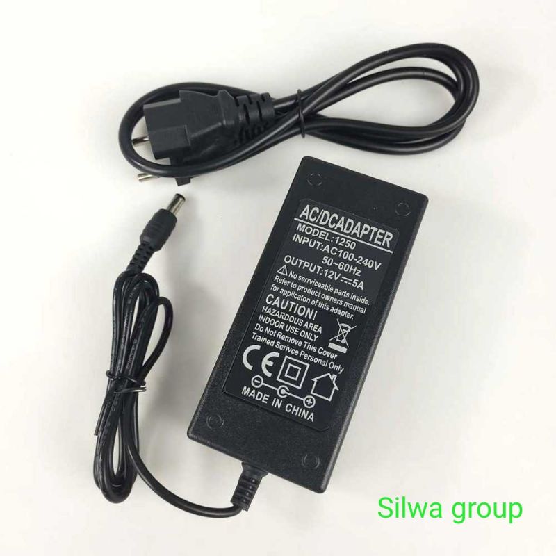 Adaptor 12v 5A real untuk pompa cctv dll