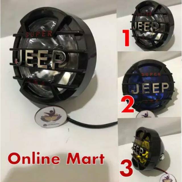 Lampu Depan Jeep h4 variasi Rx King Glpro tirev CB150 Vixion Megapro Tiger Scorpio Japstyle tracker