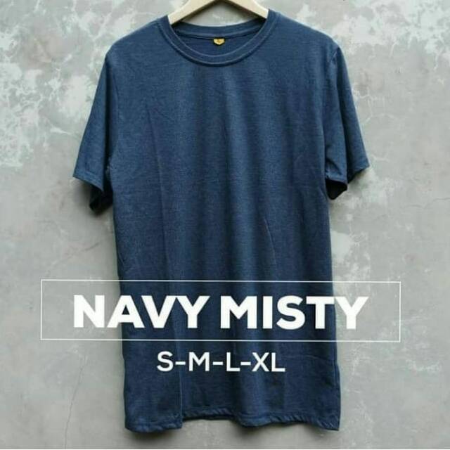 KAOS POLOS NAVY MISTY