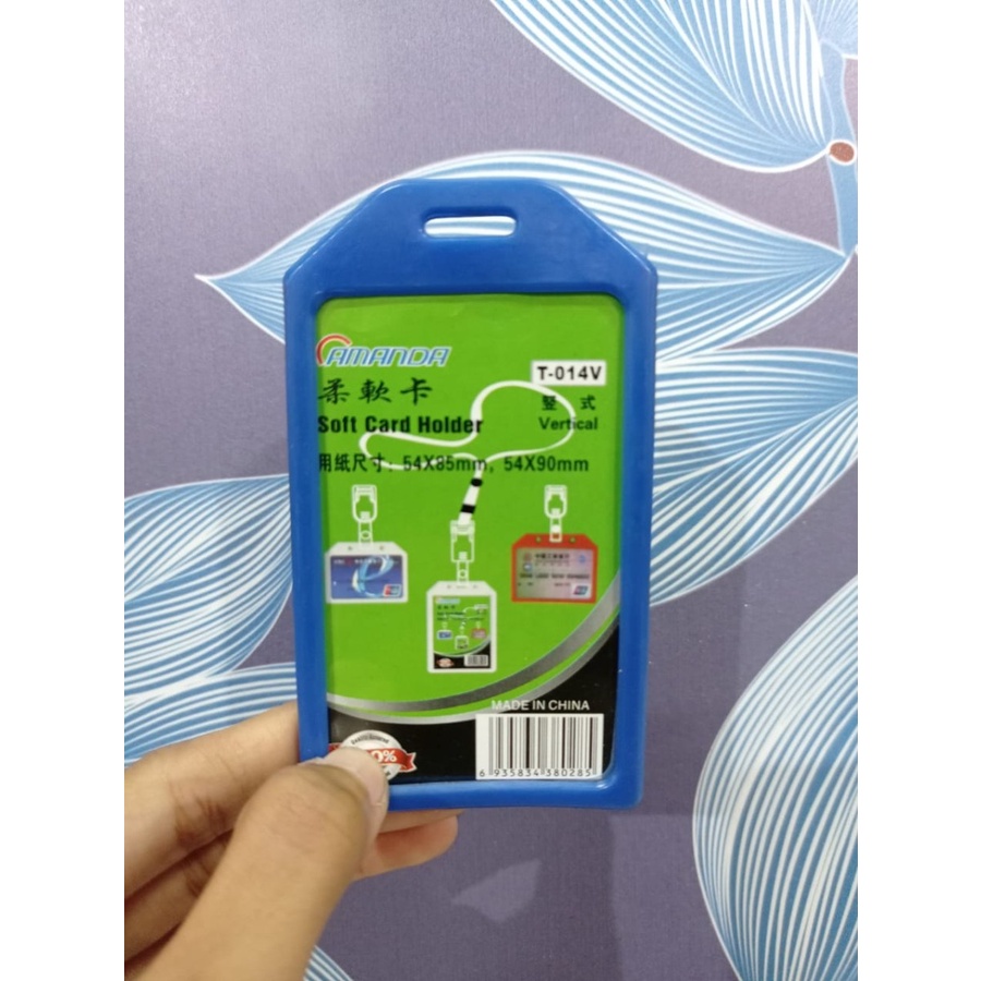 

Tempat Id Card Holder 1 Sisi - Biru/Name Tag/Lanyard Murah Surabaya