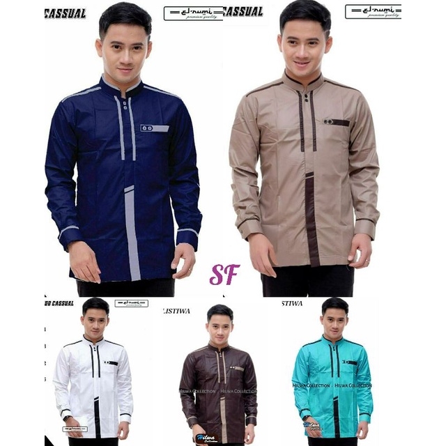 koko khatulistiwa motif terbaru/koko cassual/koko hadroh/seragam hadroh