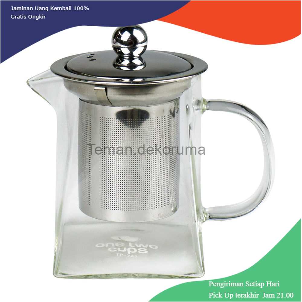 TD-AI One Two Cups Teko Pitcher Teh Chinese Teapot Maker Glass - TP-761