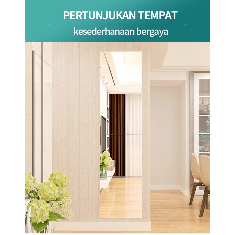 Promo harga rendah!Cermin pas empat bagian/cermin dinding/ cermin seluruh tubuh/ cermin kamar mandi/ cermin pakai baju/