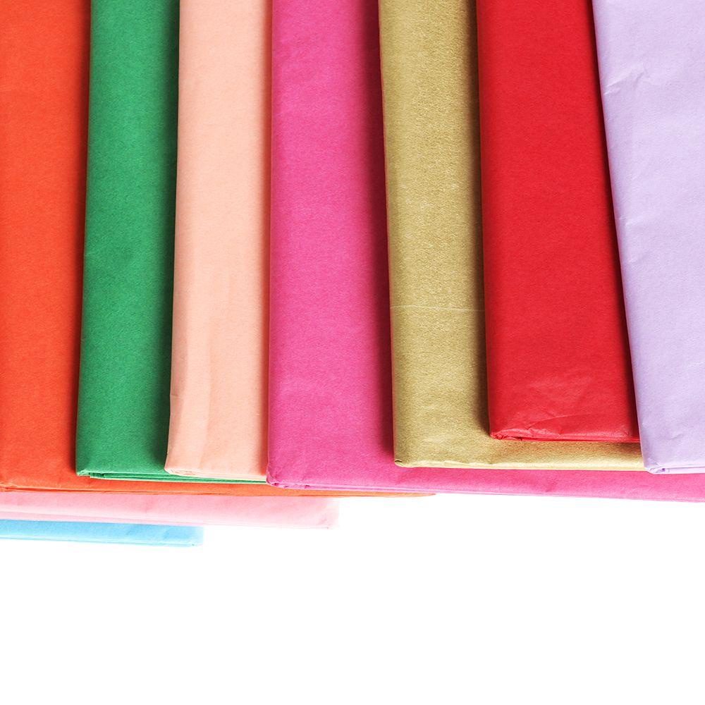 Solighter 10pcs/bag Kertas Tissue Decor Wrapping Packing Kerajinan Scrapbooking