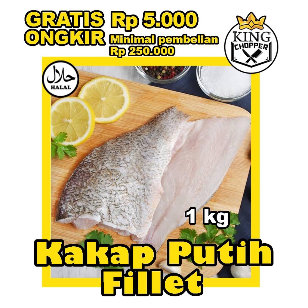 

IKAN KAKAP PUTIH FILLET FROZEN FRESH SEGAR MERAH BEKU RED WHITE SNAPPER SEAFOOD MURAH POTONG 500 1