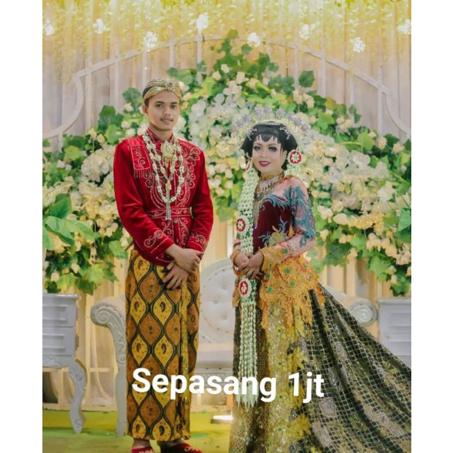 Murah banget preloved Baju pengantin Jawa Modern rok panjang maroon