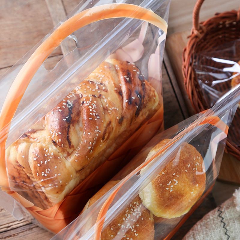 plastik bungkus roti tawar / toast box packaging Bag with Zip Lock isi 5pcs / loaf pan plastic bag