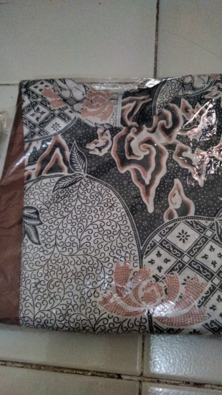 Tey-17 Batik Wanita Asj Sa Hrb026 Kenongo Kemeja Tosca Pendek