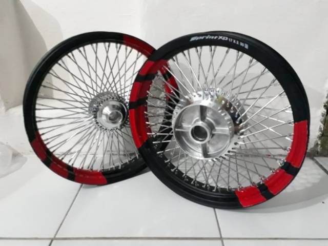 Paketan velg jari jari seribu CB 150 CBR 150 Tiger Megapro Verza new CB 150 jari jari 72 sama rakit