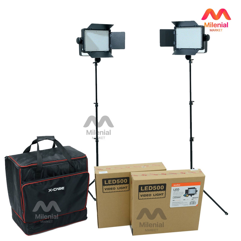 Paket Led Godox 500C with Bag LED 500C 500 C