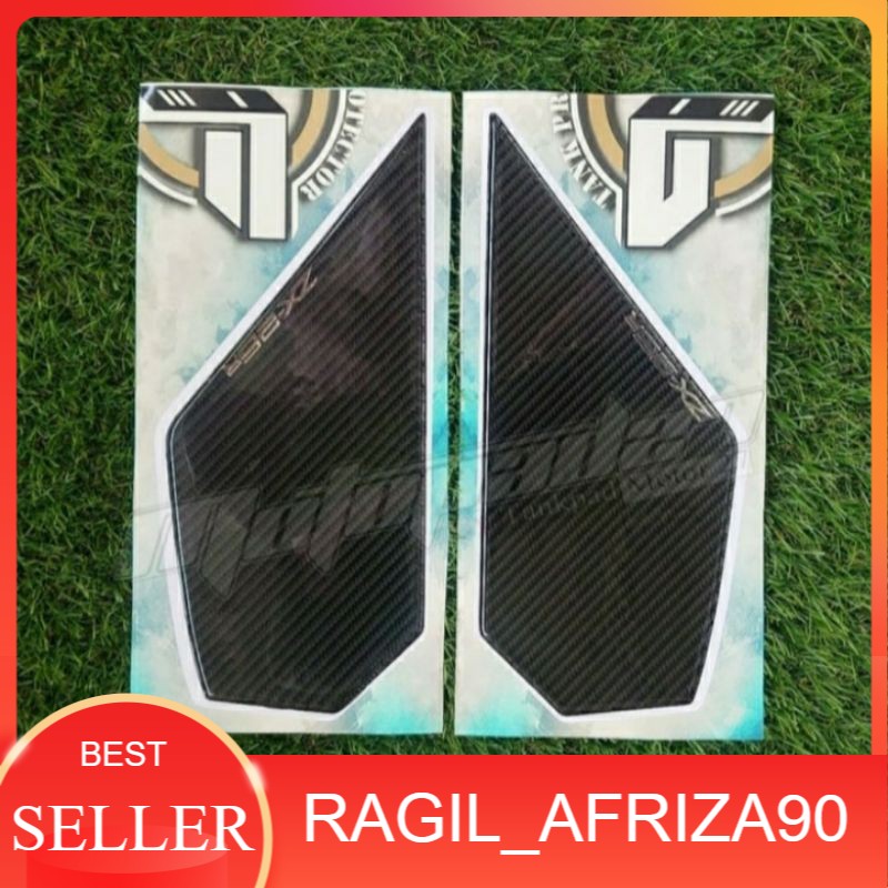 Stiker resin timbul carbon sidepad tanki samping kawasaki ZX25R