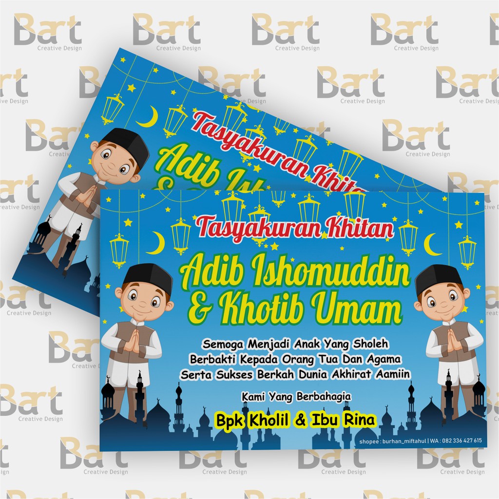 

Stiker tasyakuran khitan/Kehamilan/Ulang Tahun/Aqiqah/Pernikahan