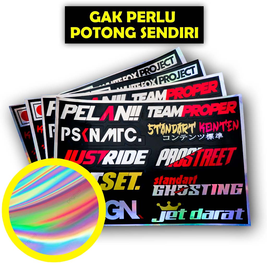 Stiker Hologram, Stiker Hologram Motor, Stiker Motor Hologram, Setiker Hologram