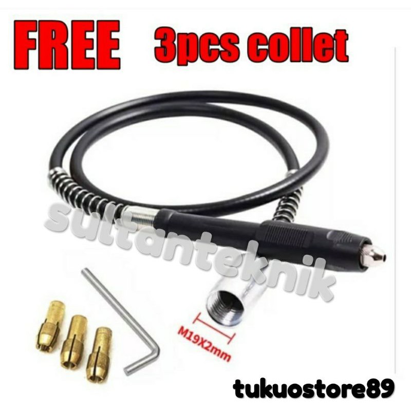 kabel tuner mini gerinda / selang fleksibel bor / flexible mini grinder