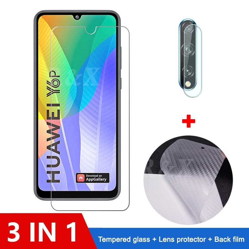 3-in-1 Clear Tempered Glass Huawei Y7A Y6P Y7P Y9S Y6S Y9 Prime Screen Protector Nova 7i 7SE 5T 3i 2i Protective Film R&amp;J