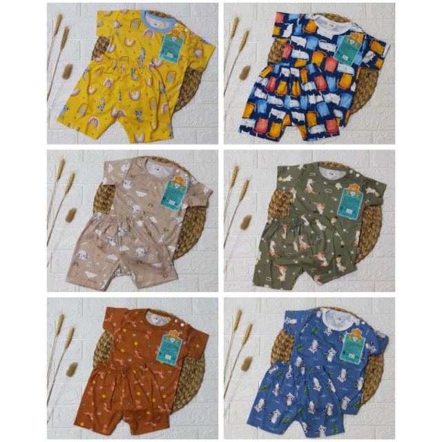 SETELAN PENDEK LIBBY NEWBORN S M L LL XL XXLPIYAMA OBLONG