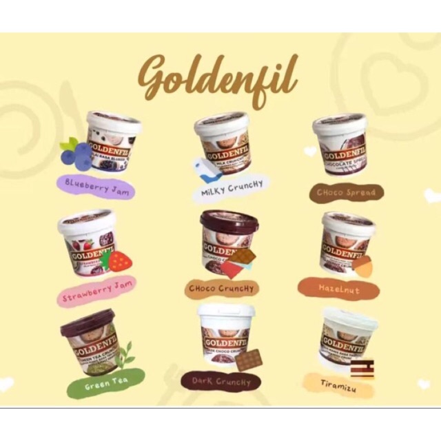 

GOLDENFIL All variant Choco Crunchy Strawberry Blueberry