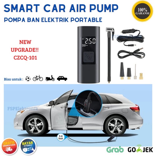 Pompa Ban Sepeda Mobil Motor Kompresor Elektrik 150 psi batere 6000Mah Air Pump compressor