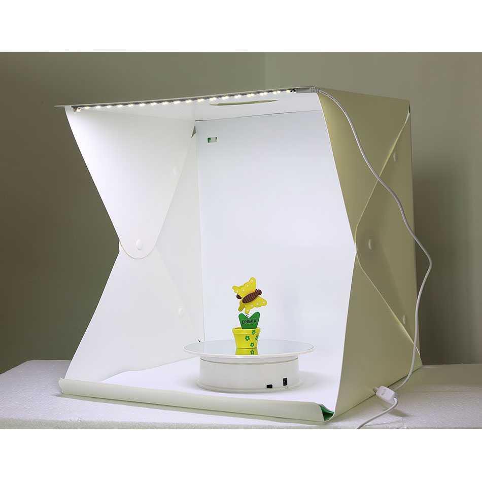 Photo Studio Mini 3 Button dengan LED dan 4PCS Background ( Mughnii )