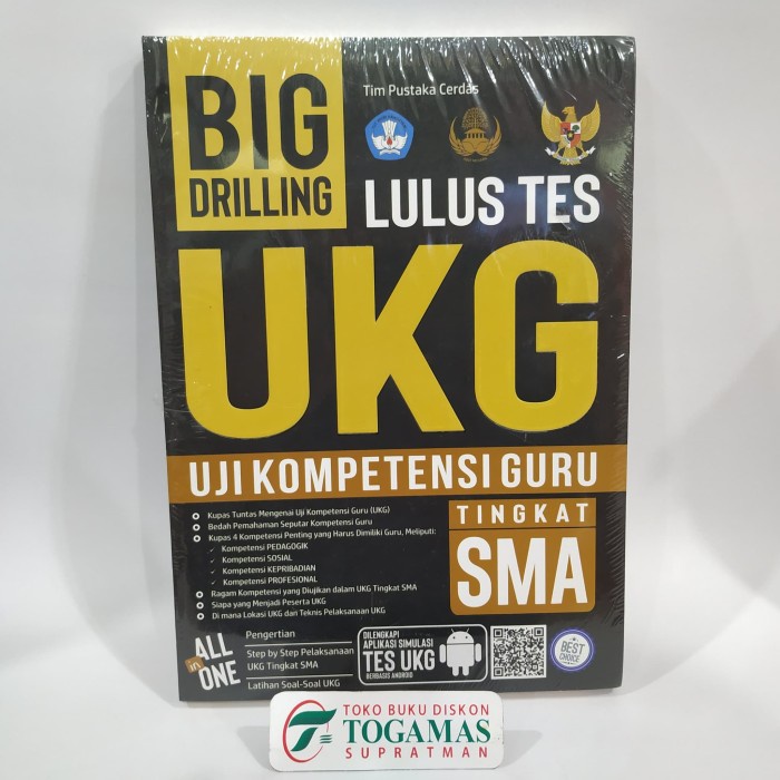 

GRATIS ONGKIR BIG DRILLING LULUS TES UKG UJI KOMPETENSI GURU TINGKAT SMA KPL145