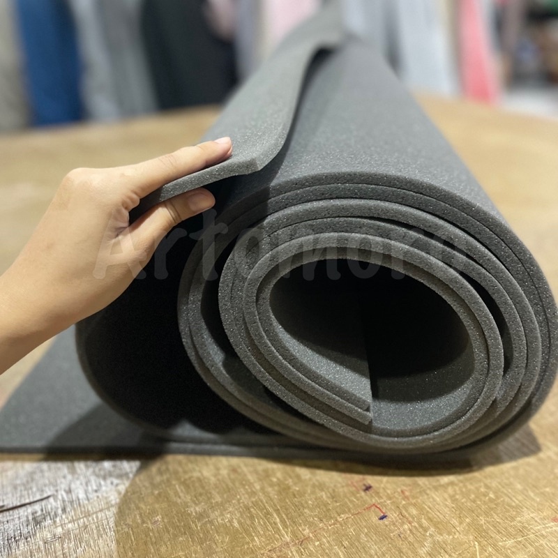 Busa Foam Tipis Lembaran HITAM 8mm (100cm x 200cm FULL) untuk Jok Sofa Kursi