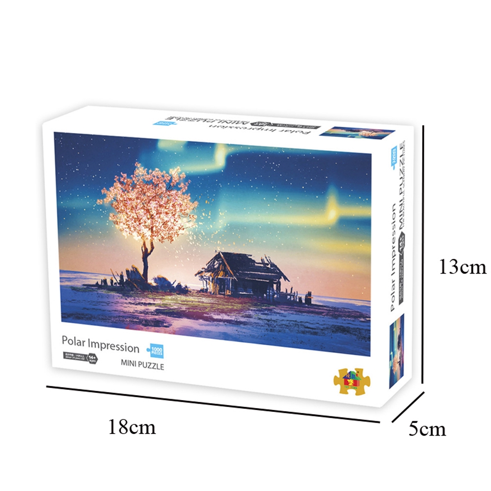 Wonderful 1000Pcs Puzzle Jigsaw Model Decompression untuk Dekorasi Rumah