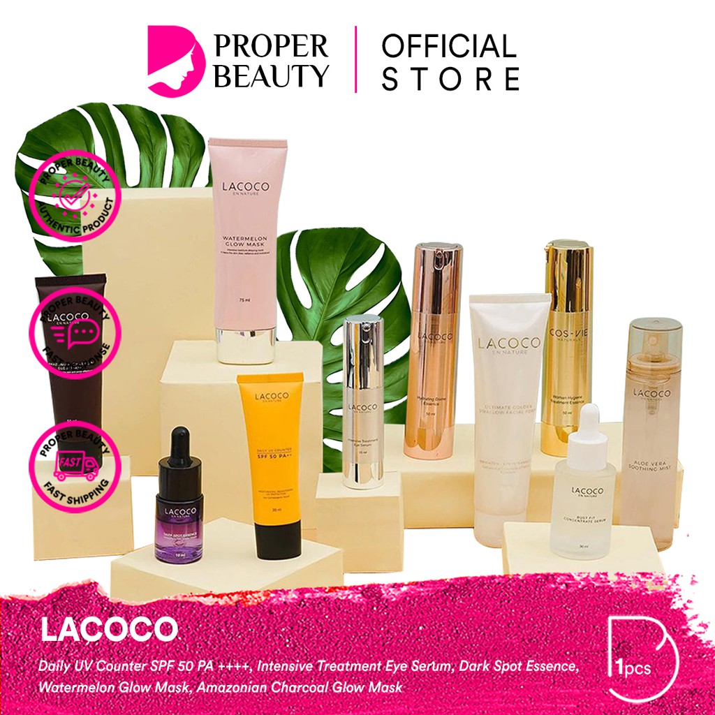 LACOCO Indonesia / En Nature / Eye Serum Dark Spot / Amazonian Watermelon Mask / Bust Fit Daily UV