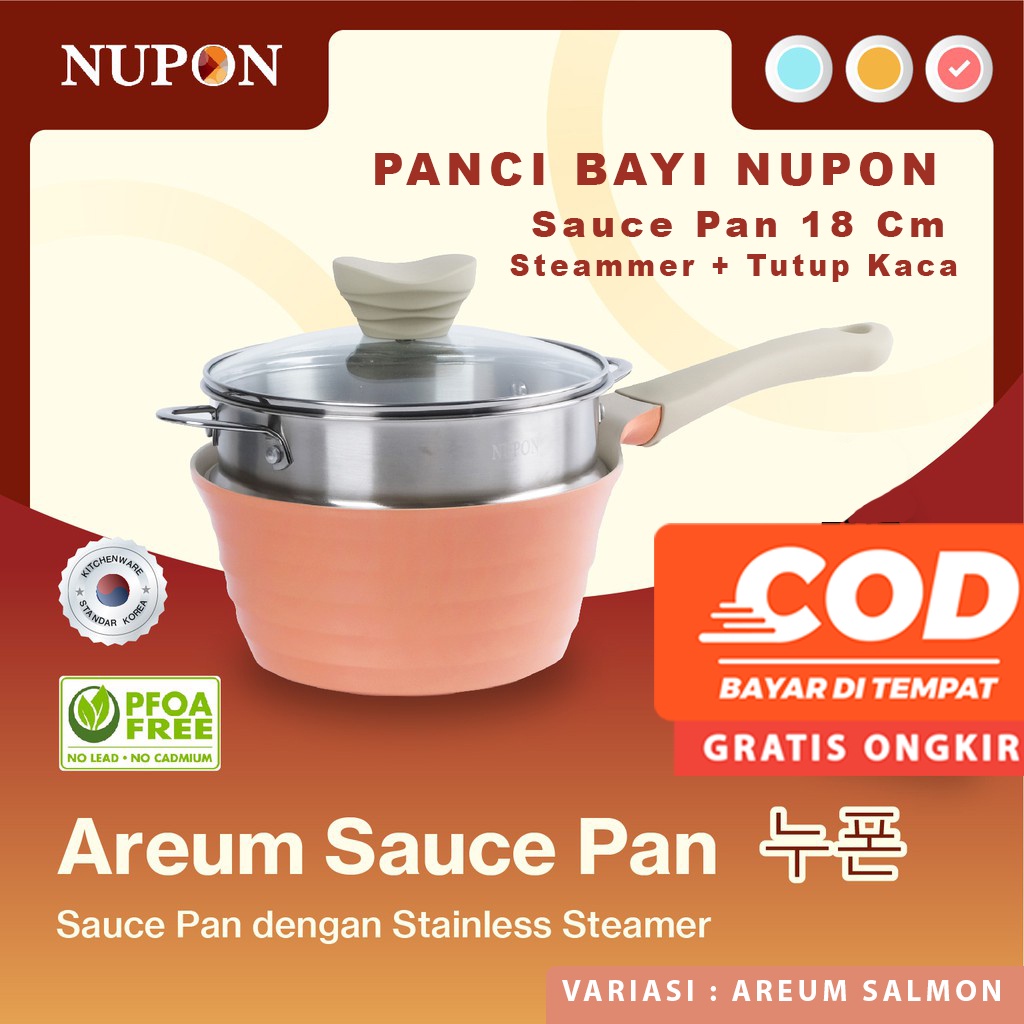 Panci Mpasi Bayi- Baby set Pan- Milk Pan Bayi frypan Bayi - Milkpan keramik Ceramic Coating PFOA FREE PFLUON COATING