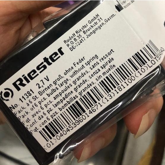 Lampu Laringoskop Riester / Spare Bulb Laryngoscope RIESTER -/ Bohlam Laringoskop Riester