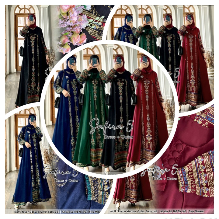 GAMIS SYAR'I SAFIRA PLUS OUTER LEPAS