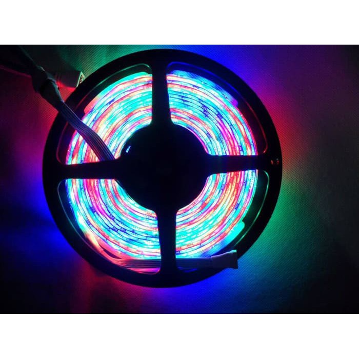 lampu LED strip RGB warna warni remote adaptor waterproof high quality