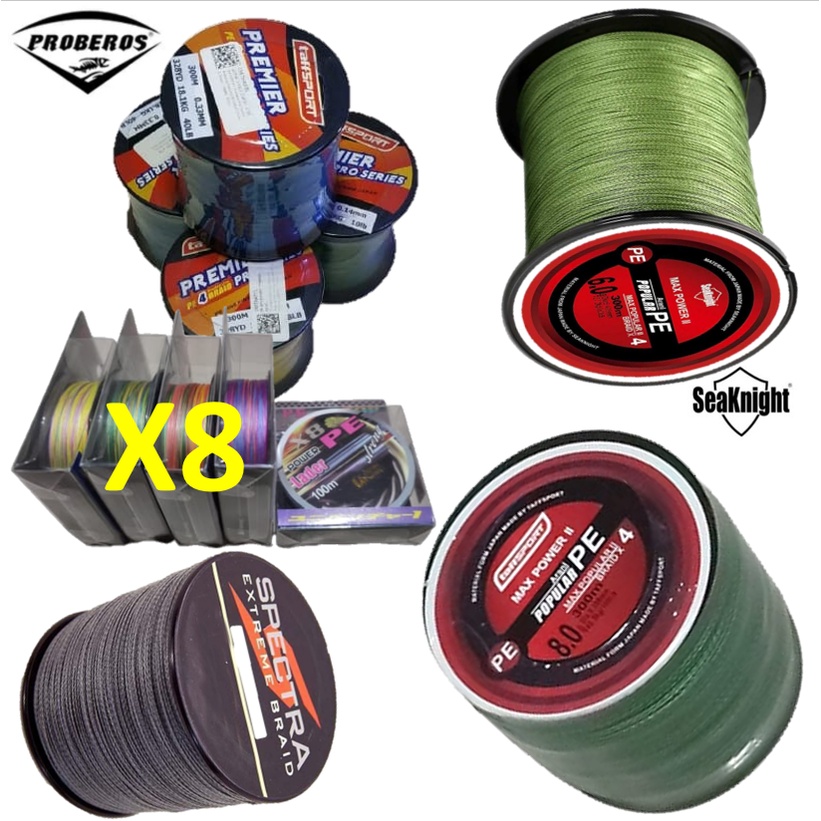 SENAR PANCING PE 8X 4X BRAIDED 100M 300M 500M BENANG PE PANCING SENAR TALI PANCING BRAIDED