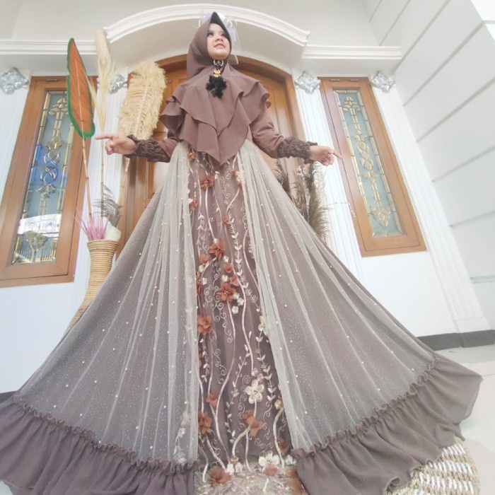 PREMIUM GAMIS BRUKAT DAN TILE MEWAH