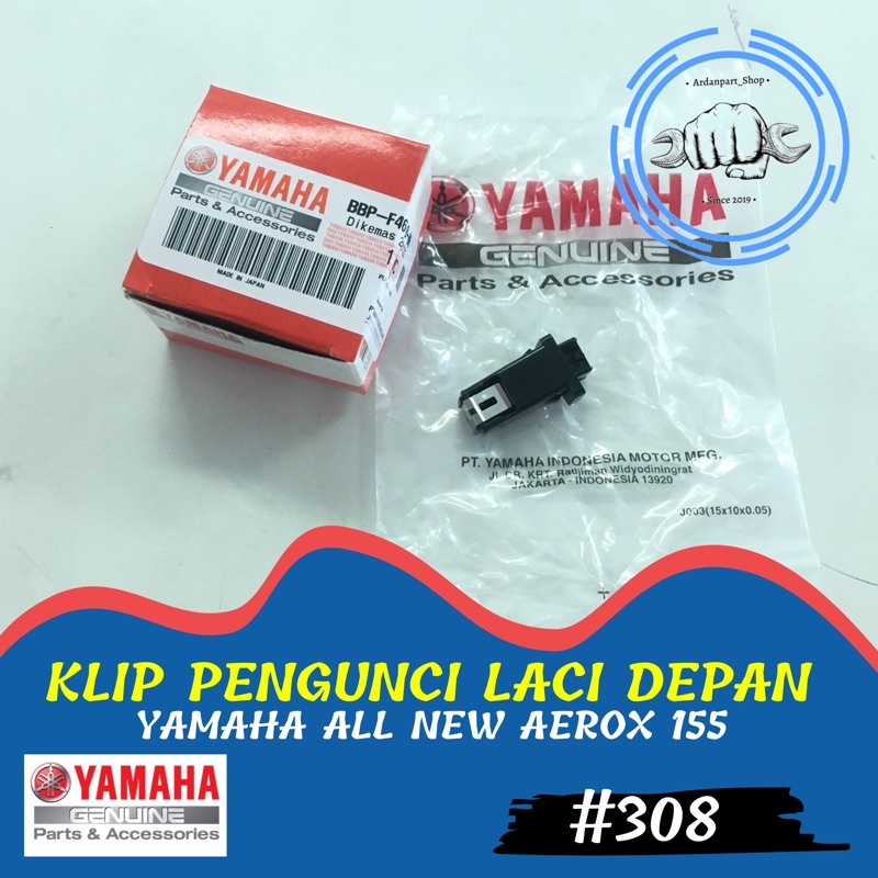 KLIP KUNCIAN PENGUNCI LACI DEPAN ALL NEW AEROX ORIGINAL YAMAHA