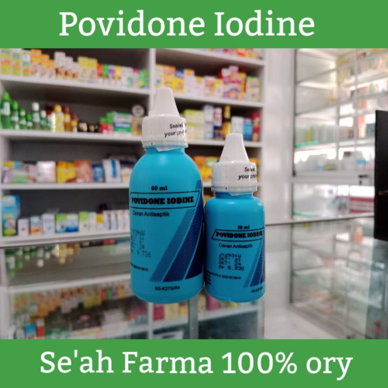 Povidone Iodine Cair - Obat Tetes Merah Betadine Luka Antiseptik - Betadind Biru