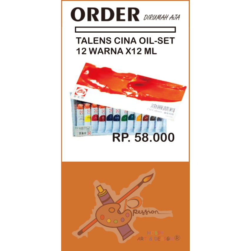 

TALENS OIL SET 12 WARNA (12ML)