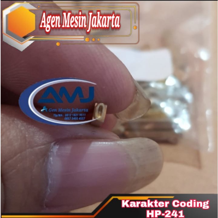 KARAKTER CODING BAHAN KUNINGAN UNTUK MESIN CODING HP-241