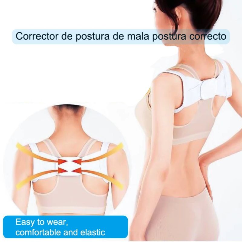 POSTURE CORRECTOR TALI PENYANGGA KOREKTOR PUNGGUNG BACK KOREKSI PENEGAK PUNDAK BUNGKUK PUTIH