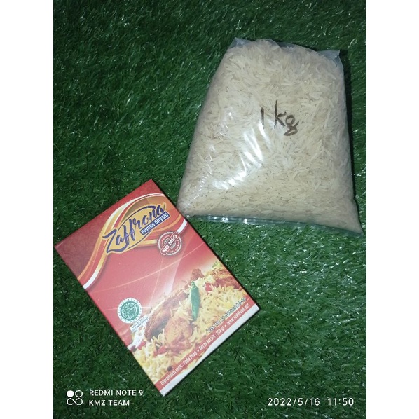 

Paket Beras Basmati 1kg dan Bumbu Biryani Zaffrona