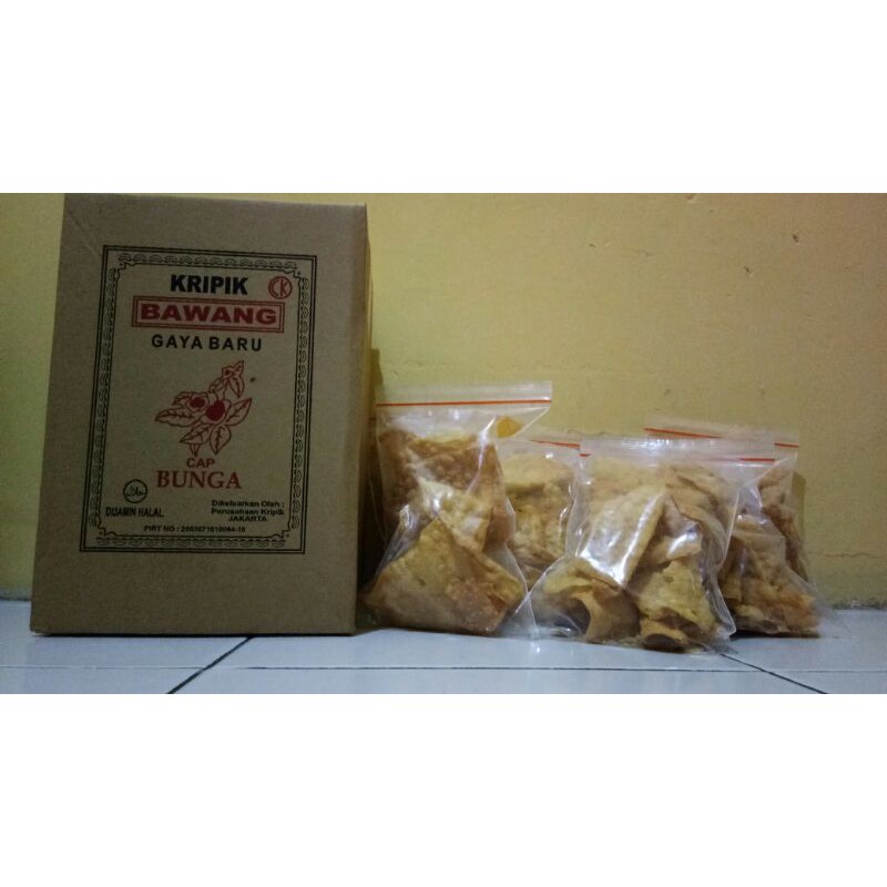 

Kripik Bawang Gaya Baru cap Bunga 100 gram